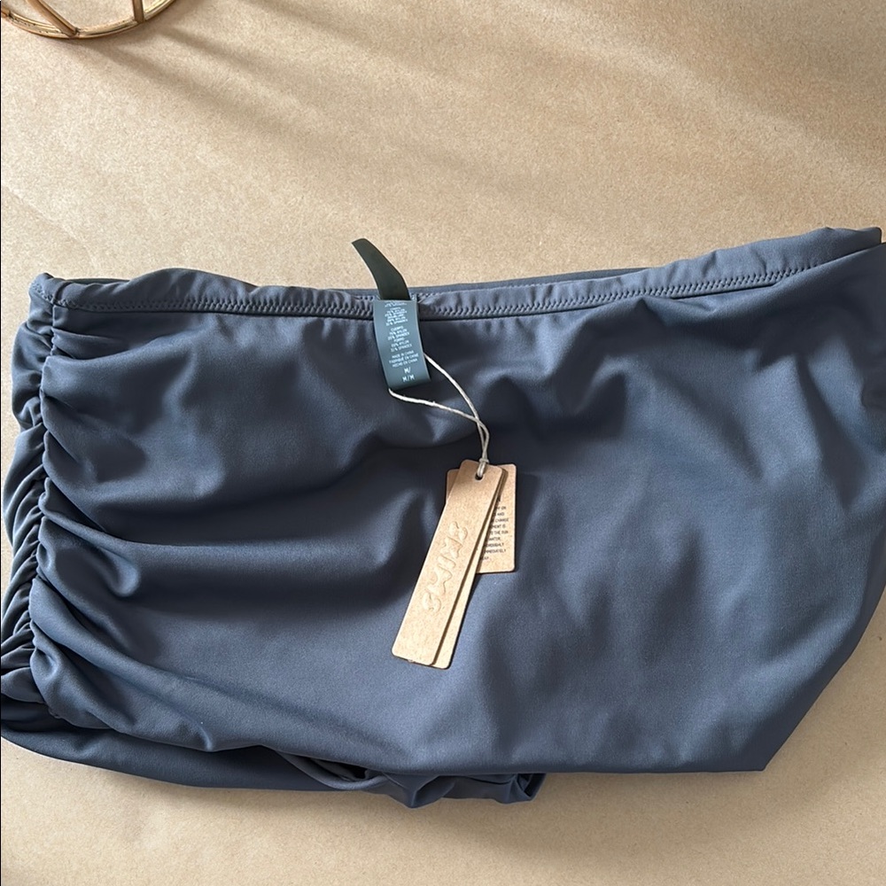 Gray Ruched Skirt